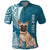 Custom Polynesian Pacific Bulldog Polo Shirt With Teal Hawaii Tribal Tattoo Patterns LT7 Teal - Polynesian Pride