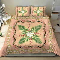 Hawaii Quilt Inspired Collection Aloha Flowers Bedding Set Maile - Kukui Nut Lei LT7 - Polynesian Pride