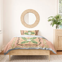 Hawaii Quilt Inspired Collection Aloha Flowers Bedding Set Maile - Kukui Nut Lei LT7 - Polynesian Pride