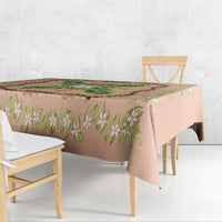 Hawaii Quilt Inspired Collection Aloha Flowers Tablecloth Maile - Kukui Nut Lei LT7 - Polynesian Pride