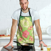 Hawaii Quilt Inspired Collection Aloha Flowers Apron Plumeria - Ti Leaf Lei LT7 - Polynesian Pride
