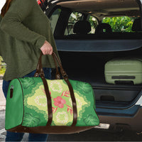 Hawaii Quilt Inspired Collection Aloha Flowers Travel Bag Plumeria - Ti Leaf Lei LT7 - Polynesian Pride