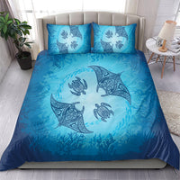 Hawaii Quilt Inspired Collection Aloha Sea Bedding Set Manta Ray and Turtles LT7 - Polynesian Pride