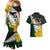 Personalised New Zealand Vs South Africa Rugby Couples Matching Mermaid Dress and Hawaiian Shirt Rivals - Tribal Style LT7 - Polynesian Pride