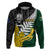 Personalised New Zealand Vs South Africa Rugby Hoodie Rivals - Tribal Style LT7 Black Green - Polynesian Pride