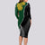 Personalised New Zealand Vs South Africa Rugby Long Sleeve Bodycon Dress Rivals Dynamics LT7 - Polynesian Pride