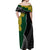 Personalised New Zealand Vs South Africa Rugby Off Shoulder Maxi Dress Rivals Dynamics LT7 - Polynesian Pride