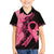 Polynesian Family Matching Mermaid Dress and Hawaiian Shirt Plumeria Breast Cancer Awareness Survivor Ribbon Pink LT7 Son's Shirt Black Pink - Polynesian Pride