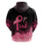 Polynesian Hoodie Plumeria Breast Cancer Awareness Survivor Ribbon Pink LT7 - Polynesian Pride