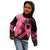 Polynesian Kid Hoodie Plumeria Breast Cancer Awareness Survivor Ribbon Pink LT7 - Polynesian Pride