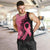 Polynesian Men Tank Top Plumeria Breast Cancer Awareness Survivor Ribbon Pink LT7 - Polynesian Pride