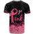 Polynesian T Shirt Plumeria Breast Cancer Awareness Survivor Ribbon Pink LT7 - Polynesian Pride