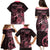 Polynesian Family Matching Puletasi Dress and Hawaiian Shirt Breast Cancer RIbbon Butterfly Mix Plumeria Curves Pink LT7 - Polynesian Pride