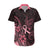 Polynesian Hawaiian Shirt Breast Cancer RIbbon Butterfly Mix Plumeria Curves Pink LT7 Black Pink - Polynesian Pride