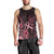 Polynesian Men Tank Top Breast Cancer RIbbon Butterfly Mix Plumeria Curves Pink LT7 - Polynesian Pride