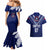 Personalised Samoa Rugby Couples Matching Mermaid Dress and Hawaiian Shirt World Cup 2023 Siamupini Siva Tau LT7 - Polynesian Pride