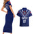 Personalised Samoa Rugby Couples Matching Short Sleeve Bodycon Dress and Hawaiian Shirt World Cup 2023 Siamupini Siva Tau LT7 - Polynesian Pride