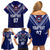 Personalised Samoa Rugby Family Matching Off Shoulder Short Dress and Hawaiian Shirt World Cup 2023 Siamupini Siva Tau LT7 - Polynesian Pride