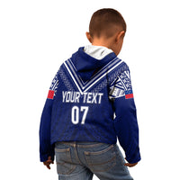 Personalised Samoa Rugby Kid Hoodie World Cup 2023 Siamupini Siva Tau LT7 - Polynesian Pride