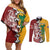 Mate Ma'a Tonga Vs Australia Rugby Personalized Couples Matching Off Shoulder Short Dress and Long Sleeve Button Shirt Special Mascots