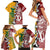 Mate Ma'a Tonga Vs Australia Rugby Personalized Family Matching Short Sleeve Bodycon Dress and Hawaiian Shirt Special Mascots