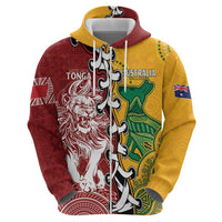 Mate Ma'a Tonga Vs Australia Rugby Personalized Hoodie Special Mascots LT7 - Polynesian Pride