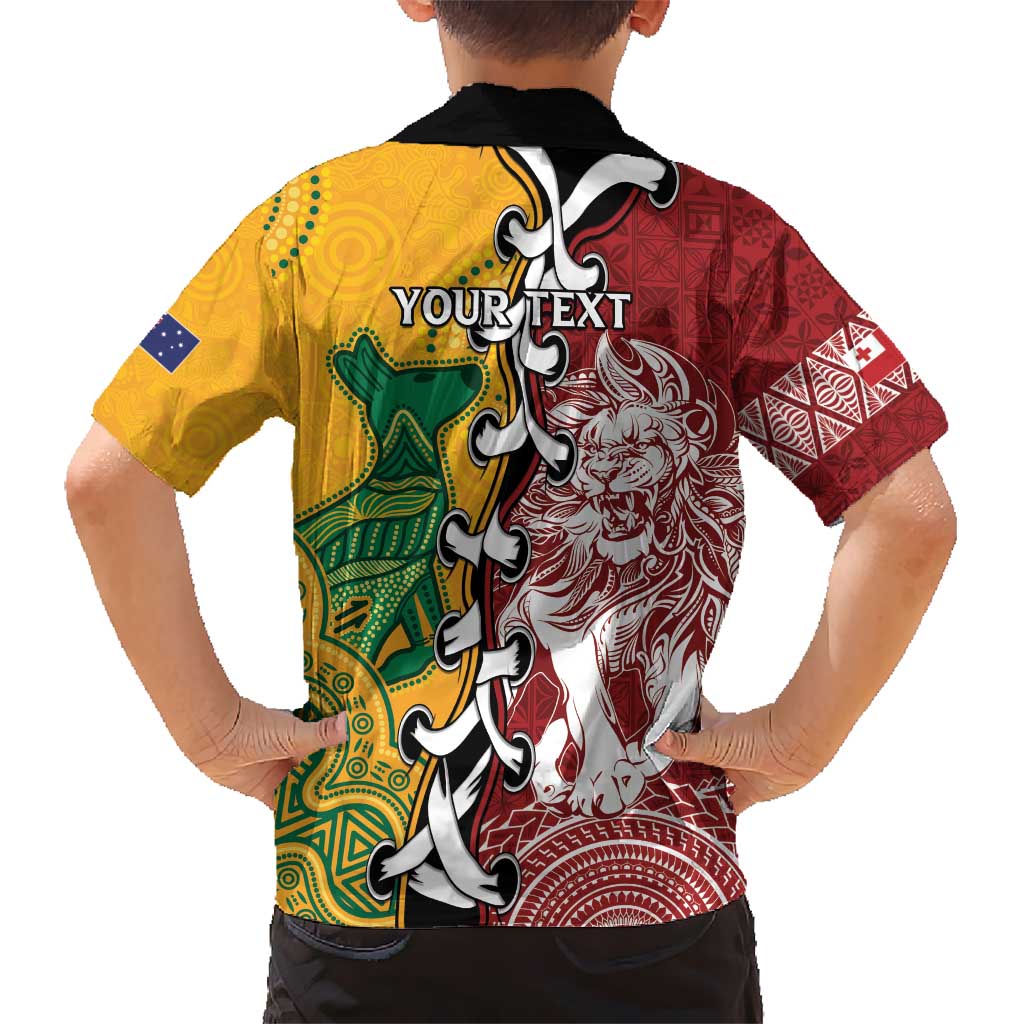 Mate Ma'a Tonga Vs Australia Rugby Personalized Kid Hawaiian Shirt Special Mascots LT7 - Polynesian Pride