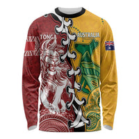 Mate Ma'a Tonga Vs Australia Rugby Personalized Long Sleeve Shirt Special Mascots LT7 Unisex Colorful - Polynesian Pride