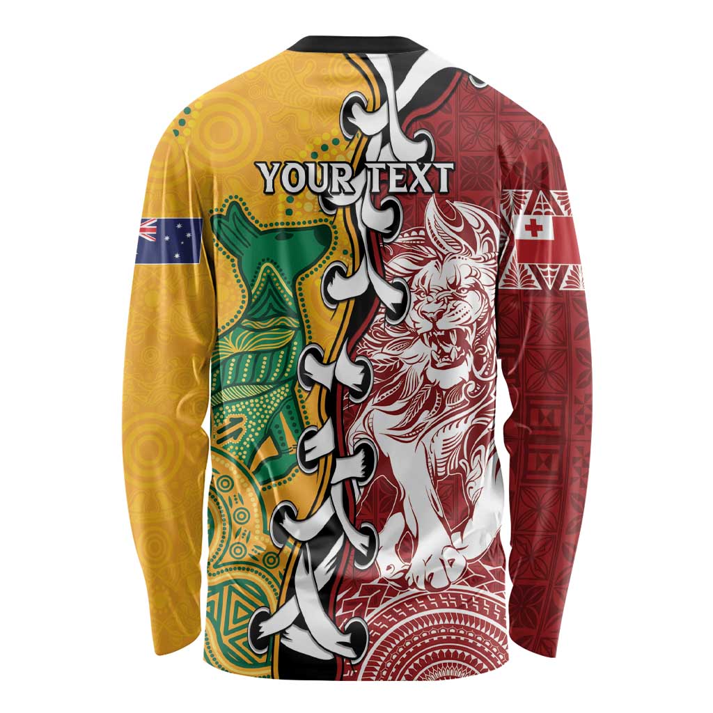 Mate Ma'a Tonga Vs Australia Rugby Personalized Long Sleeve Shirt Special Mascots LT7 - Polynesian Pride