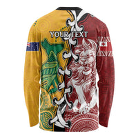 Mate Ma'a Tonga Vs Australia Rugby Personalized Long Sleeve Shirt Special Mascots LT7 - Polynesian Pride