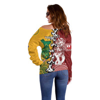 Mate Ma'a Tonga Vs Australia Rugby Personalized Off Shoulder Sweater Special Mascots LT7 - Polynesian Pride