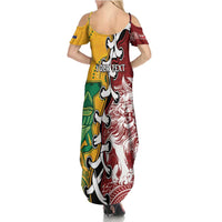 Mate Ma'a Tonga Vs Australia Rugby Personalized Summer Maxi Dress Special Mascots LT7 - Polynesian Pride