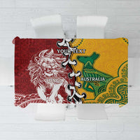 Mate Ma'a Tonga Vs Australia Rugby Personalized Tablecloth Special Mascots LT7 Colorful - Polynesian Pride