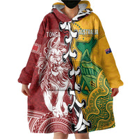 Mate Ma'a Tonga Vs Australia Rugby Personalized Wearable Blanket Hoodie Special Mascots LT7 - Polynesian Pride
