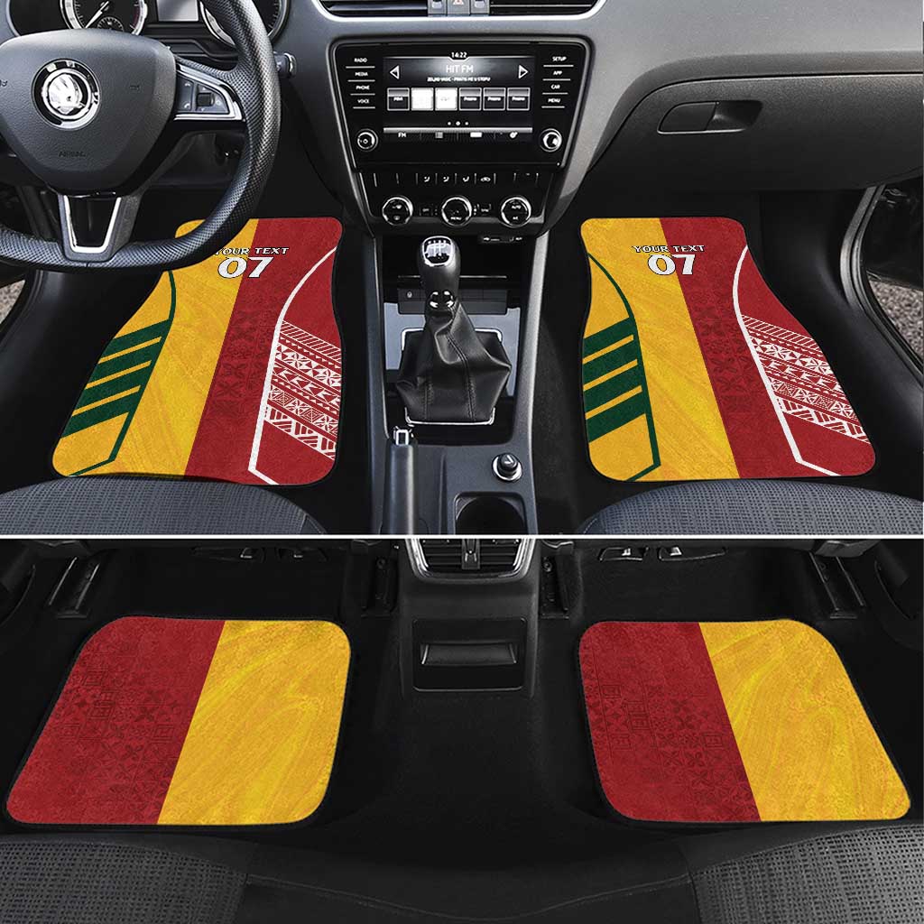 Australia - Tonga Rugby Custom Car Mats Minimalist Dynamic LT7 Set 4pcs Colorful - Polynesian Pride