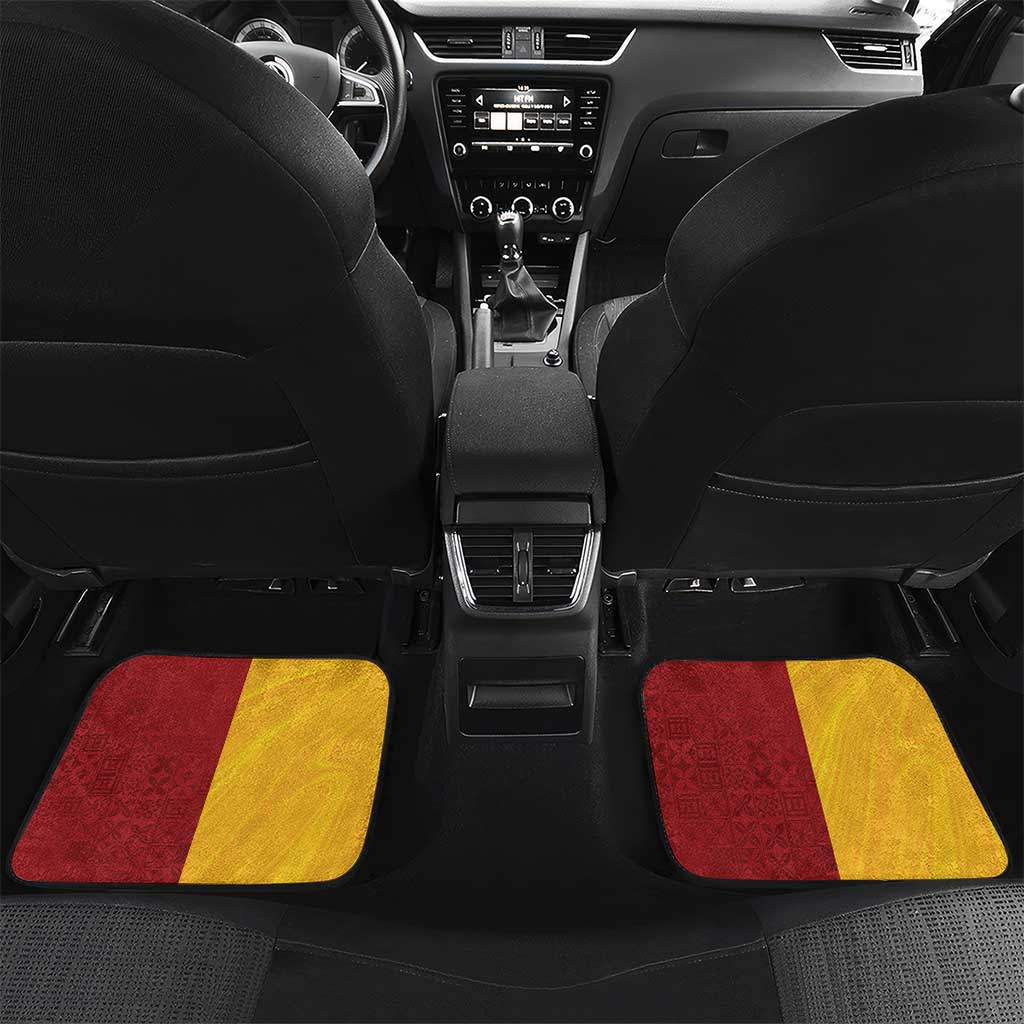 Australia - Tonga Rugby Custom Car Mats Minimalist Dynamic LT7 Set 2pcs - Back Colorful - Polynesian Pride