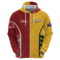 Australia - Tonga Rugby Custom Hoodie Minimalist Dynamic LT7 - Polynesian Pride