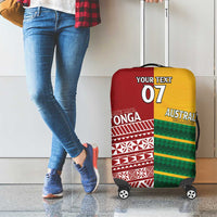 Australia - Tonga Rugby Custom Luggage Cover Minimalist Dynamic LT7 - Polynesian Pride