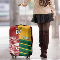 Australia - Tonga Rugby Custom Luggage Cover Minimalist Dynamic LT7 - Polynesian Pride