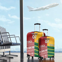 Australia - Tonga Rugby Custom Luggage Cover Minimalist Dynamic LT7 - Polynesian Pride