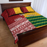 Australia - Tonga Rugby Custom Quilt Bed Set Minimalist Dynamic LT7 - Polynesian Pride