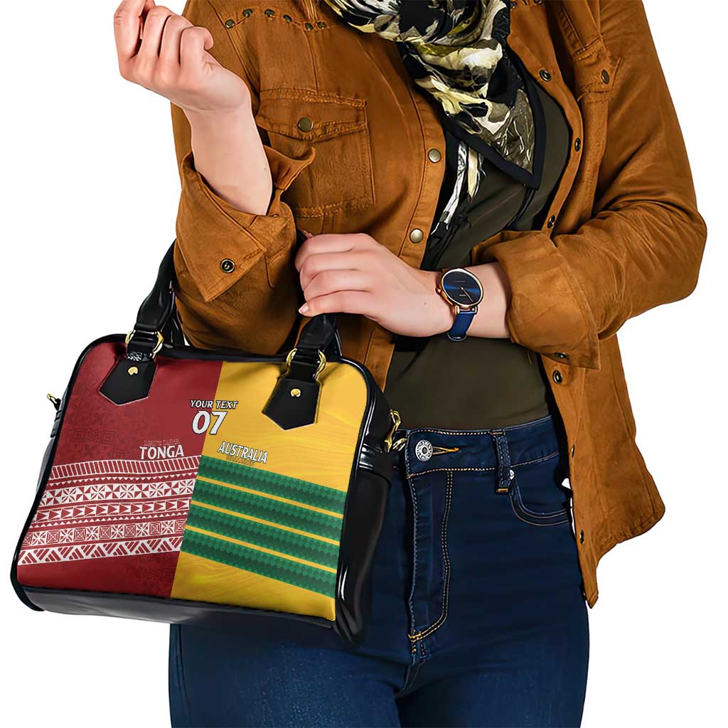 Australia - Tonga Rugby Custom Shoulder Handbag Minimalist Dynamic LT7 - Polynesian Pride