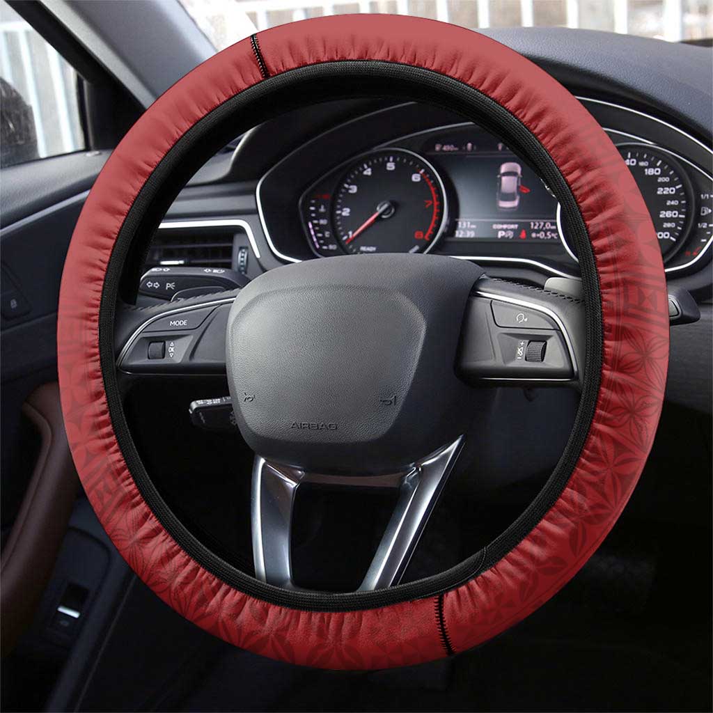 Australia - Tonga Rugby Steering Wheel Cover Minimalist Dynamic LT7 - Polynesian Pride