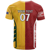 Australia - Tonga Rugby Custom T Shirt Minimalist Dynamic LT7 - Polynesian Pride