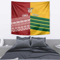 Australia - Tonga Rugby Custom Tapestry Minimalist Dynamic LT7 - Polynesian Pride