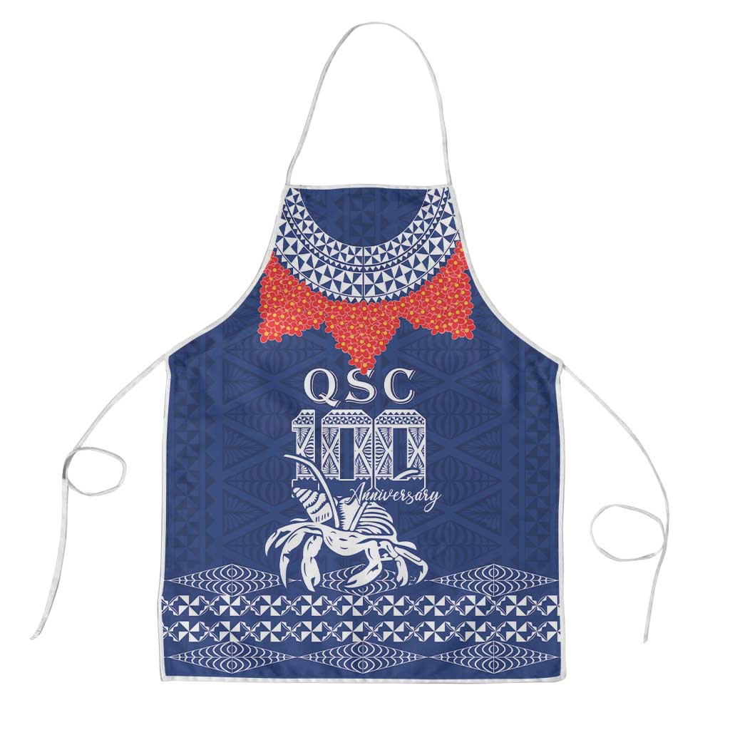 Queen Salote College 100 Years Anniversary Apron Tonga QSC Royal Blue LT7 Royal Blue - Polynesian Pride
