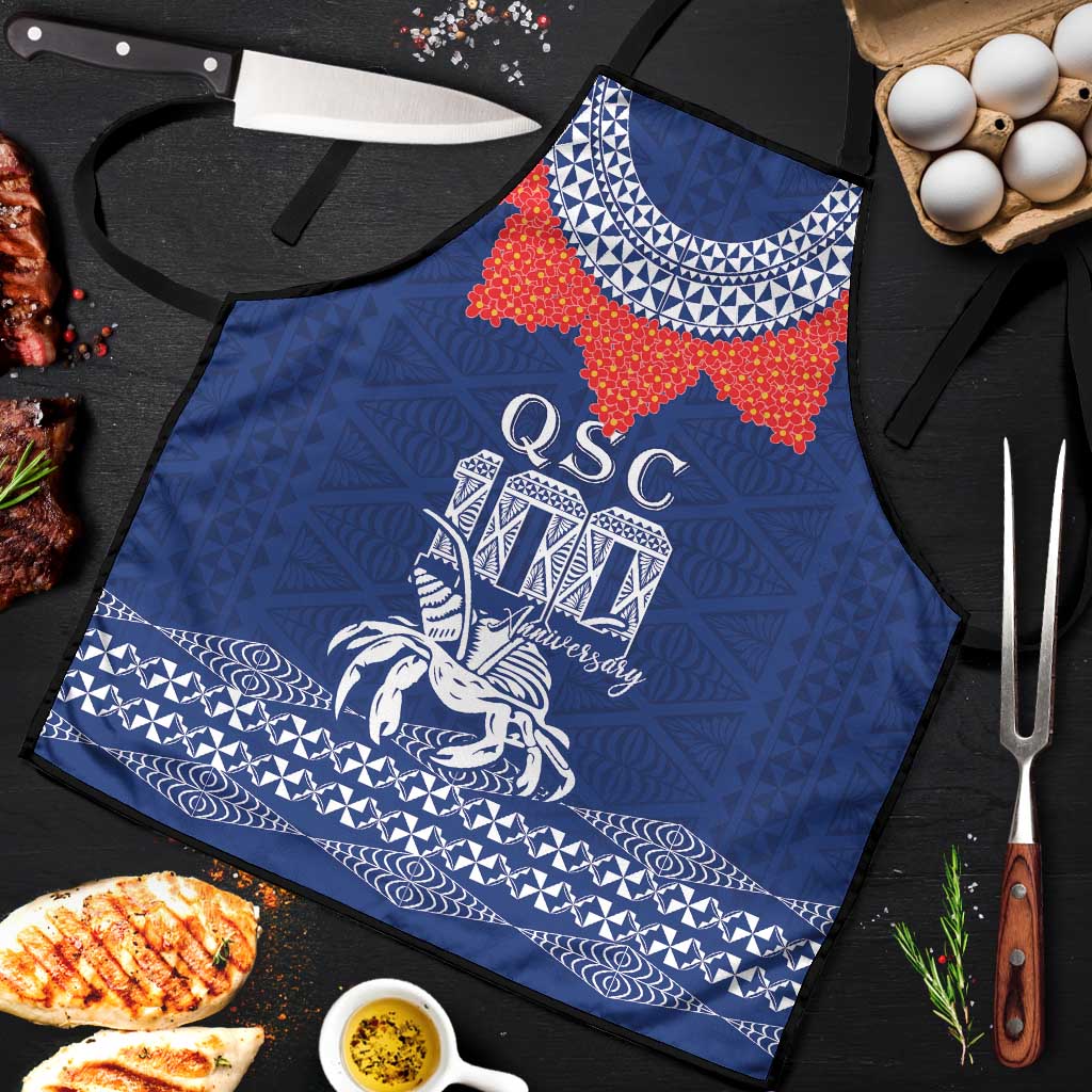 Queen Salote College 100 Years Anniversary Apron Tonga QSC Royal Blue LT7 Royal Blue - Polynesian Pride