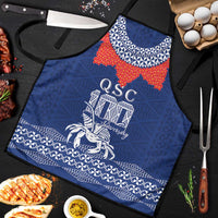 Queen Salote College 100 Years Anniversary Apron Tonga QSC Royal Blue LT7 Royal Blue - Polynesian Pride