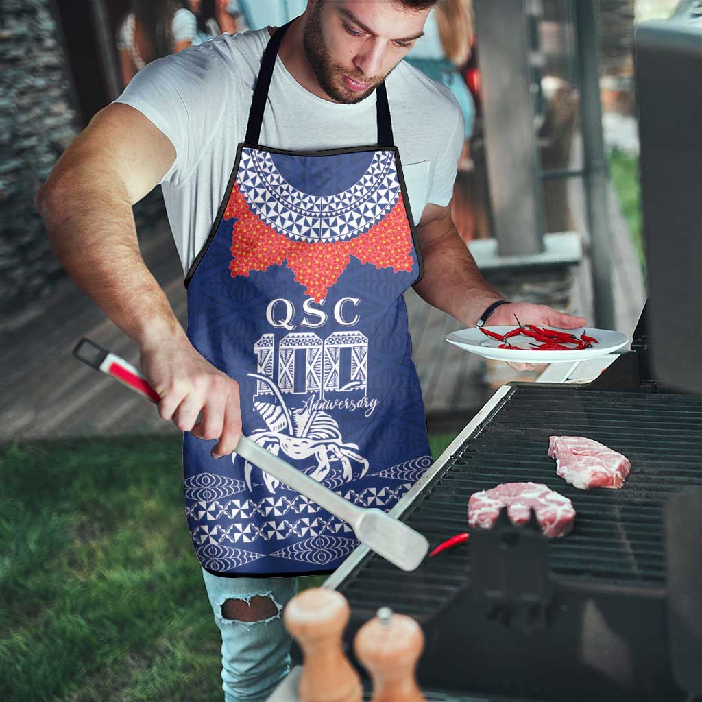 Queen Salote College 100 Years Anniversary Apron Tonga QSC Royal Blue LT7 - Polynesian Pride