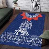 Queen Salote College 100 Years Anniversary Area Rug Tonga QSC Royal Blue LT7 Royal Blue - Polynesian Pride